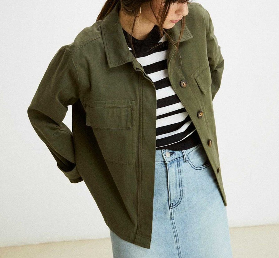 Art De Vivre Ese O Ese | Veste Military Kaki