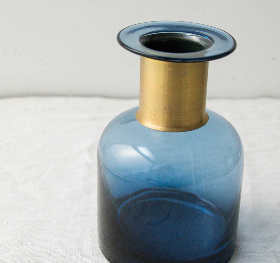 Maison Chehoma | Vase Bouteille Bleu