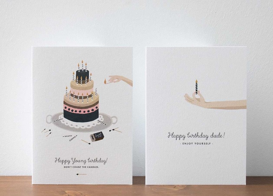 Papeterie All the ways to say | Carte D'Anniversaire G Teau Et Bougie