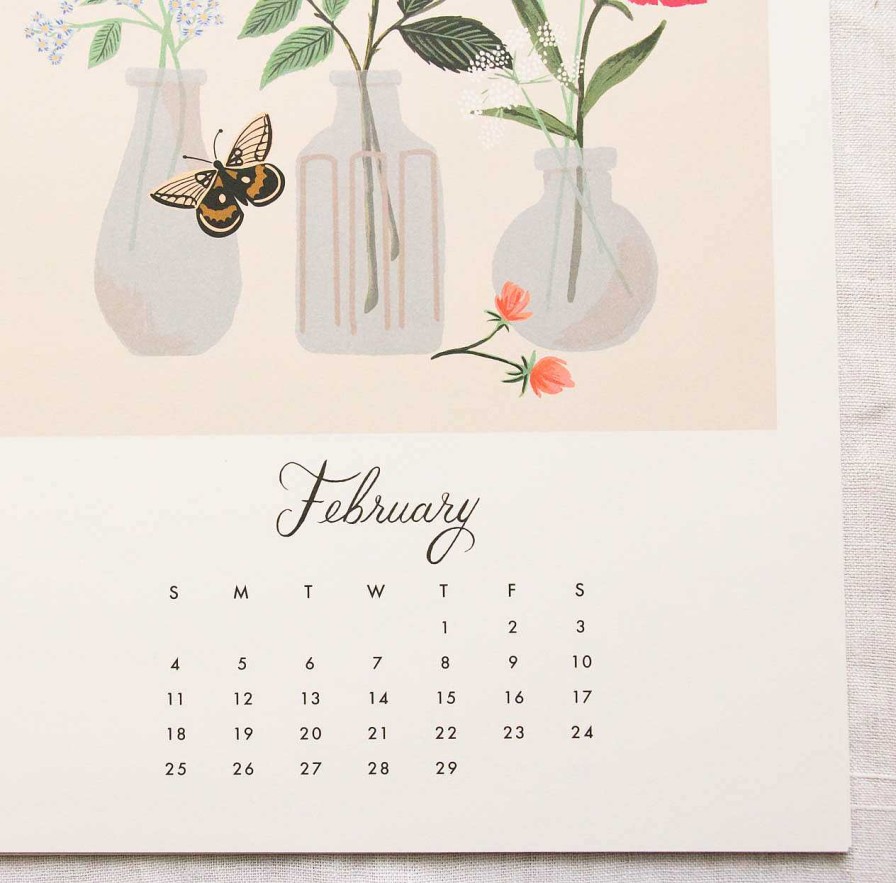 Papeterie Rifle Paper Co | Calendrier 2024 Flower Studies