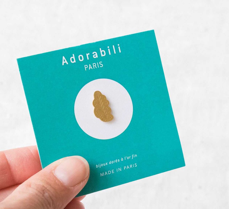 Bijoux Adorabili Paris | Pin'S Feuille