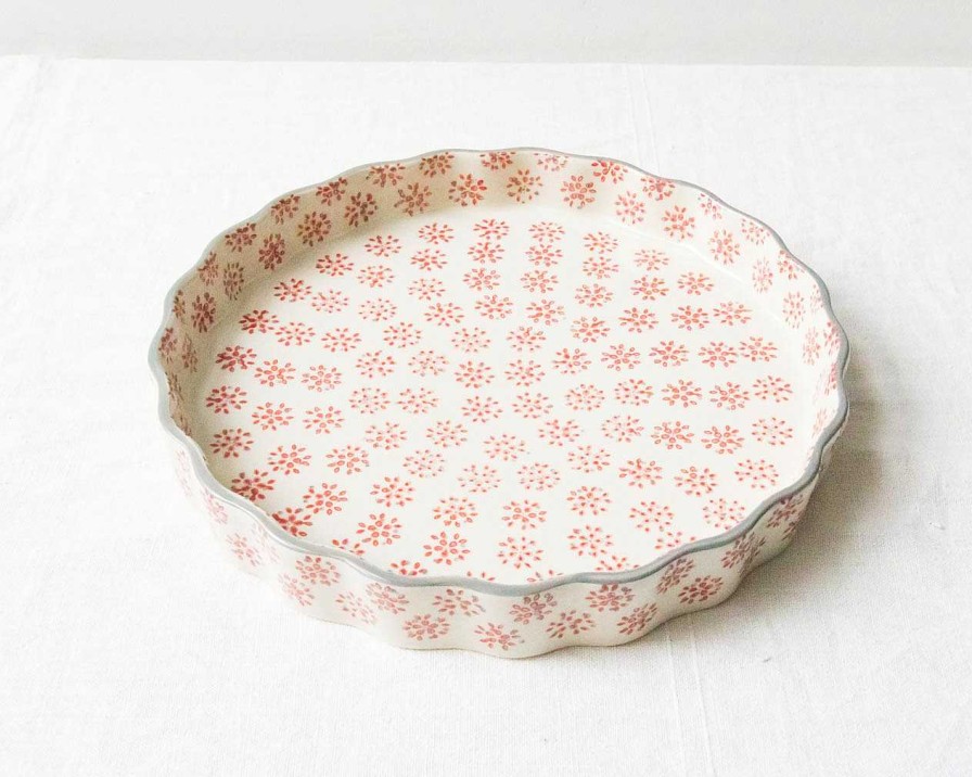 Maison Tranquillo | Plat Tarte Rouge 27 Cm