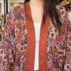 Art De Vivre Maison Ma Bille | Kimono Court Fleur Bordeaux