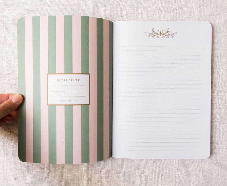 Papeterie Rifle Paper Co | Carnet Blossom Vert D'Eau