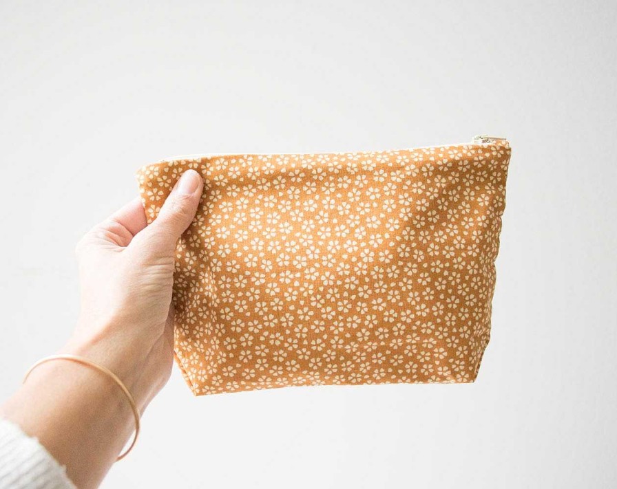 Art De Vivre Minikho | Pochette Fleurs Ocre