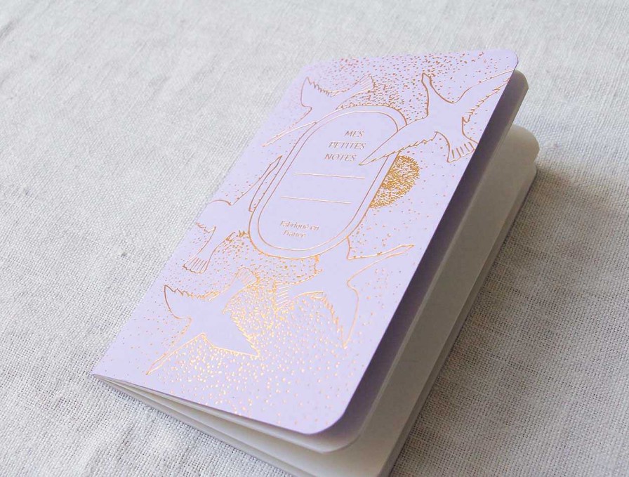 Papeterie Les Editions du Paon | Mini Carnet Envol Lilas