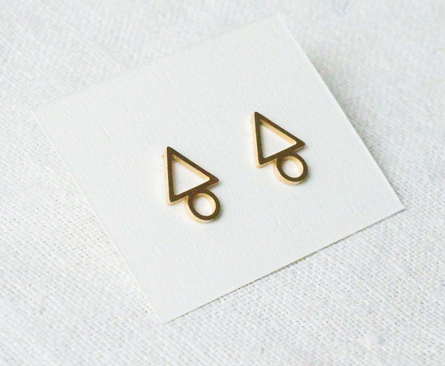 Bijoux Minikho | Boucles D'Oreilles Triangle