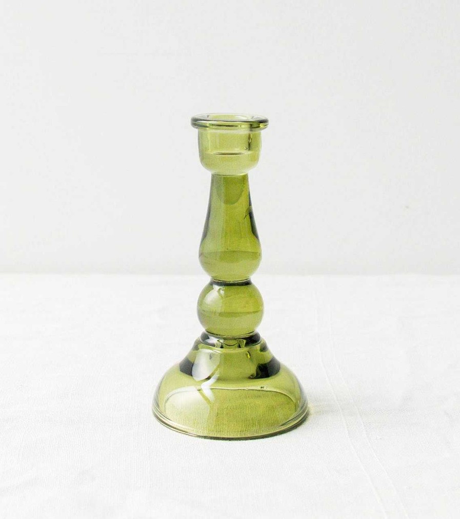 Maison Paddywax | Bougeoir En Verre Vert