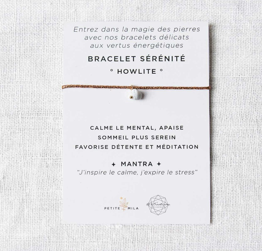 Bijoux Petite Mila | Bracelet S R Nit Howlite