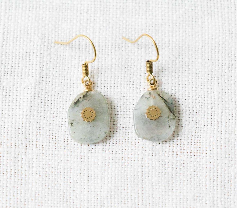 Bijoux Minikho | Boucles D'Oreilles Star Labradorite